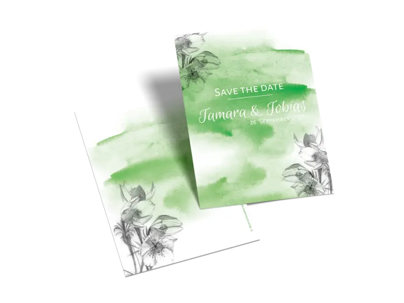Save-the-Date-Karte "Aquarell"