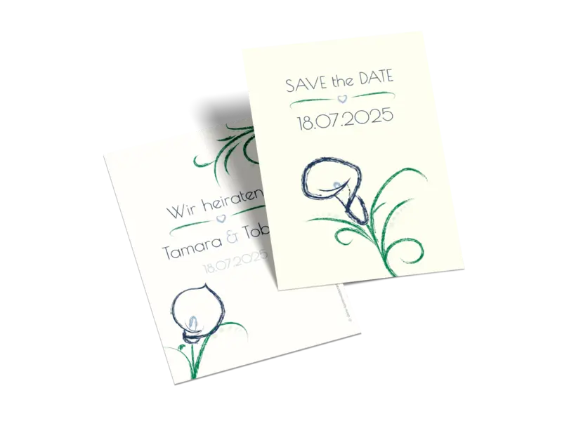 Save-the-Date-Karte "Blütenpracht"