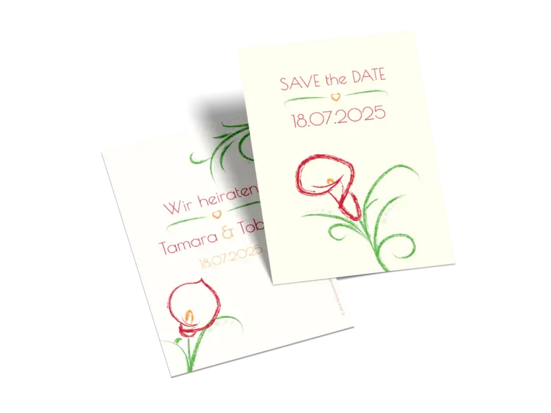 Save-the-Date-Karte "Blütenpracht"