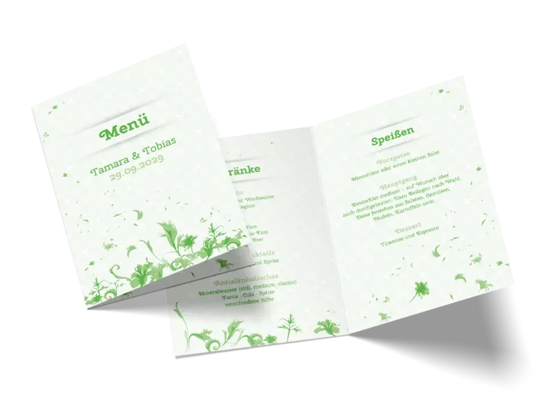 Menükarte "Floral Love"