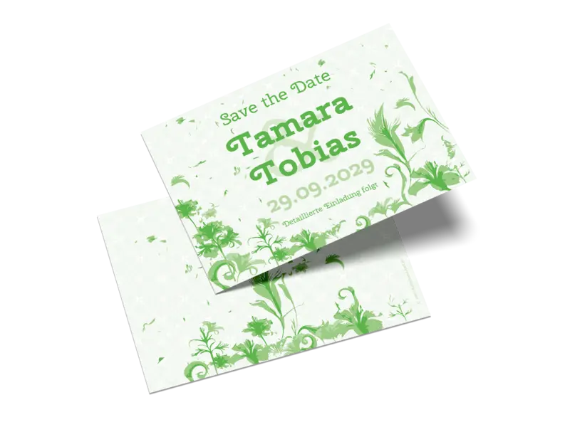 Save-the-Date-Karte "Floral Love"