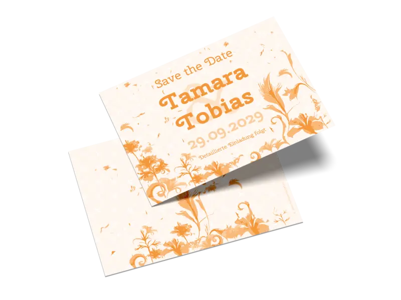 Save-the-Date-Karte "Floral Love"