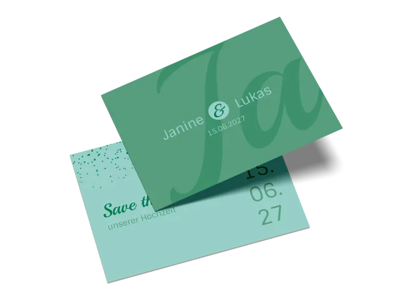 Save-the-Date-Karte "Sag Ja"