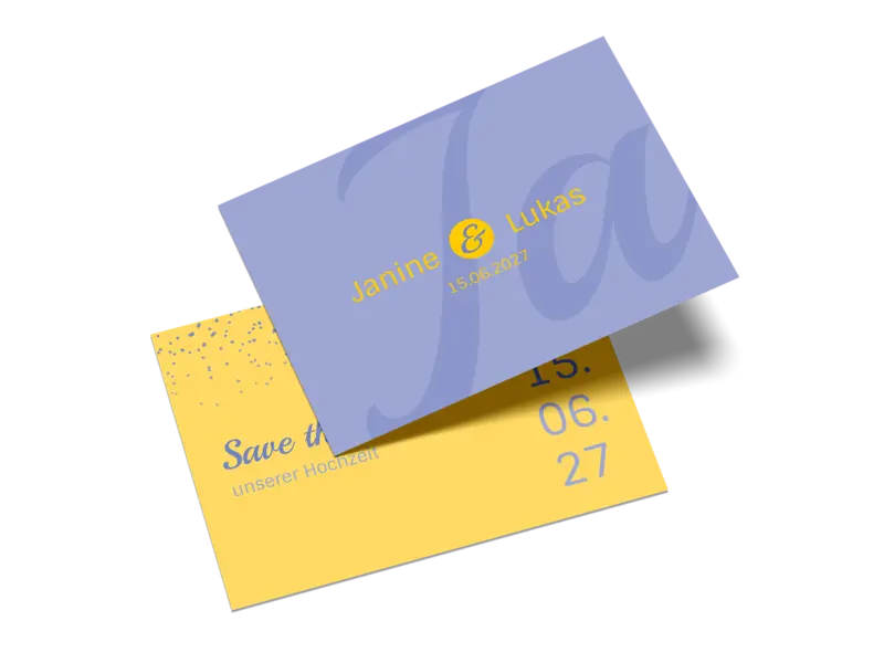 Save-the-Date-Karte "Sag Ja"