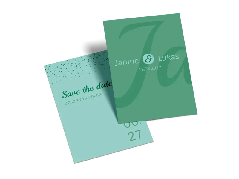 Save-the-Date-Karte "Sag Ja"