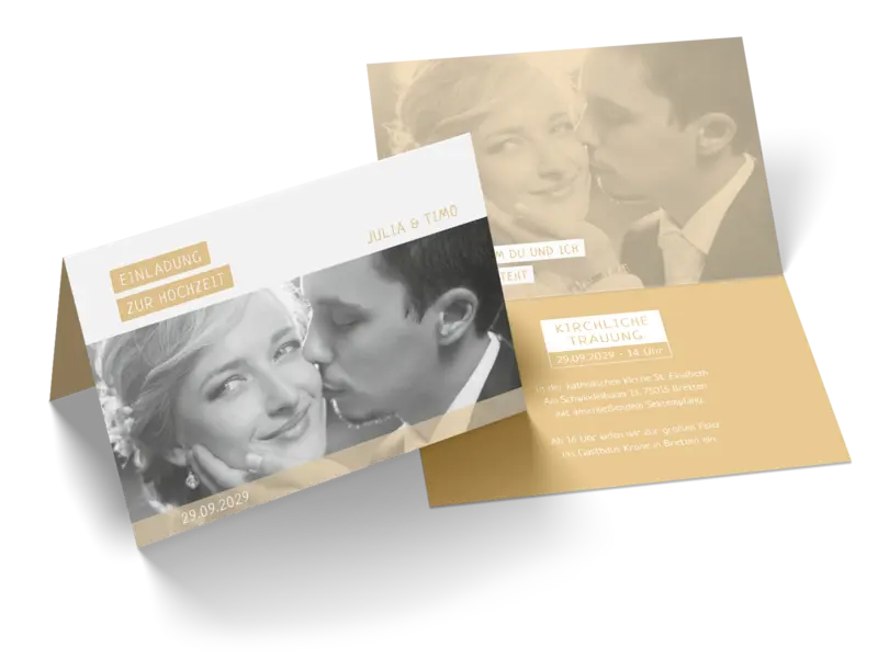 Hochzeitseinladung "Farbenspiel"