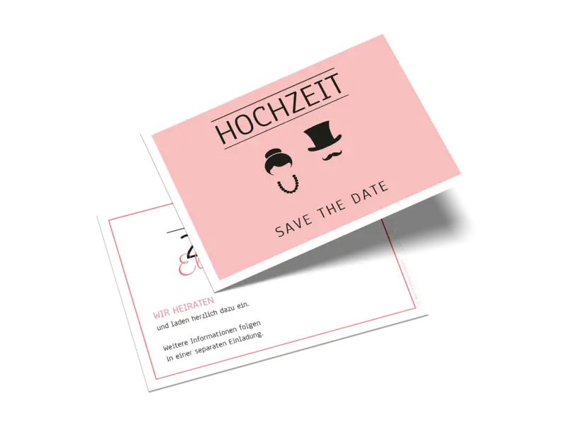 Save-the-Date-Karte "Silhouette"