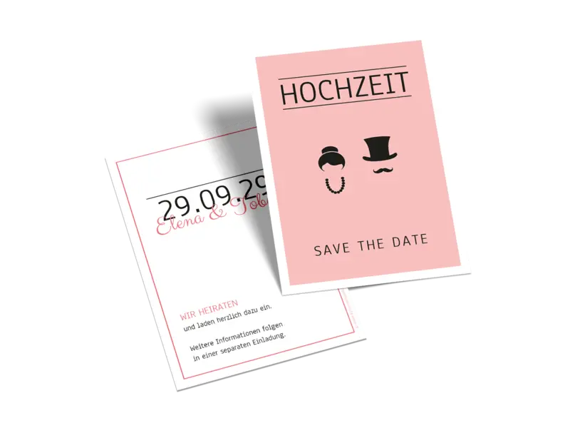 Save-the-Date-Karte "Silhouette"
