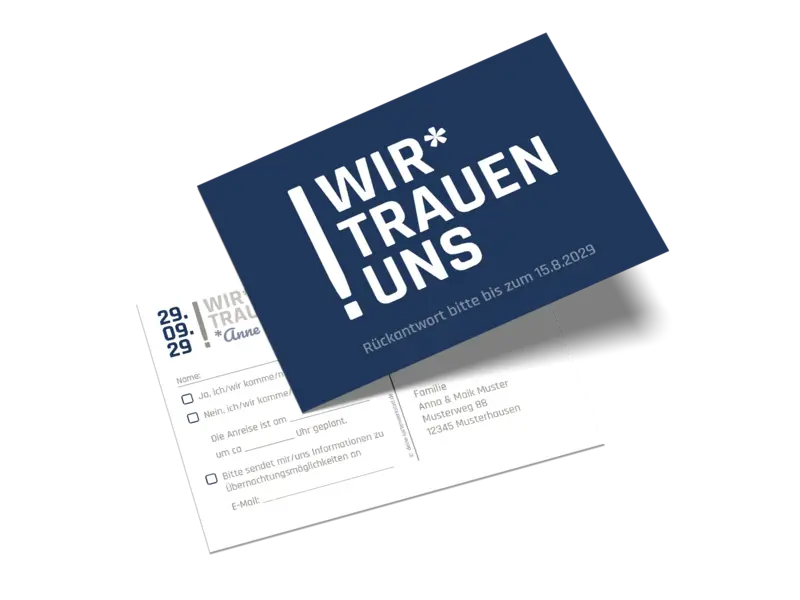 Antwortkarte "Trau Dich"
