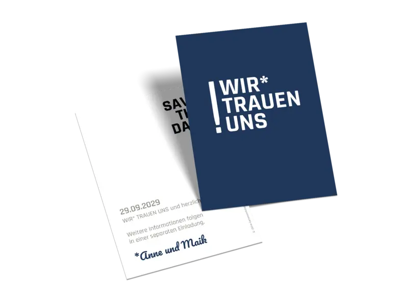 Save-the-Date-Karte "Trau Dich"