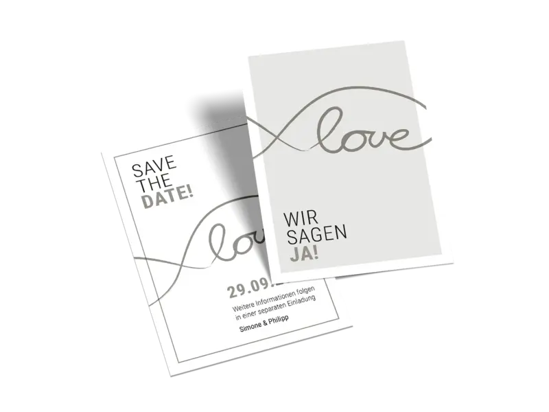 Save-the-Date-Karte "Ja zur Liebe"