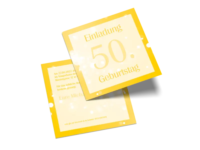 Geburtstagseinladung "Bokeh"