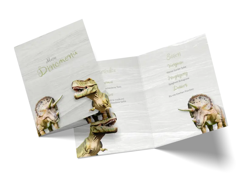 Menükarte "Dino"