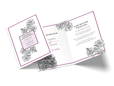 Hochzeitseinladung "Timeless Flowers"