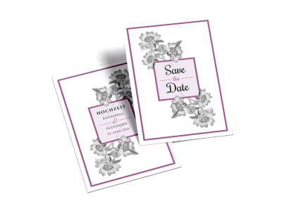 Save-the-Date-Karte "Timeless Flowers"