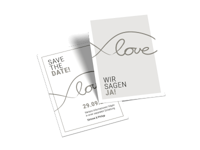 Save-the-Date-Karte "Ja zur Liebe"