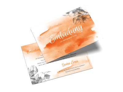 Geburtstagseinladung "Aquarell"